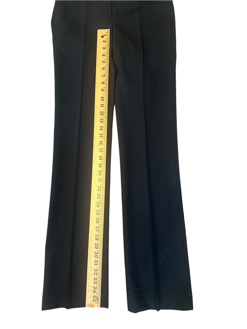 Burberry Black Wool Trousers 4 Lined Flat Front Dress Pant Straight Leg NWT $325 - Picture 11 of 12